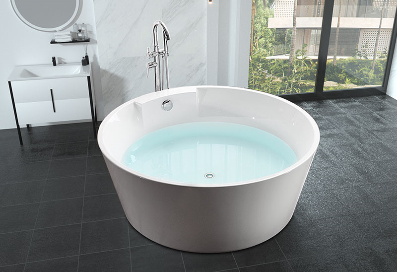 Vasca da bagno freestanding a immersione rotonda